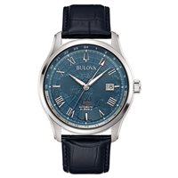 Watch Bulova Man Wilton Gmt in Steel 96B385 - 96B385
